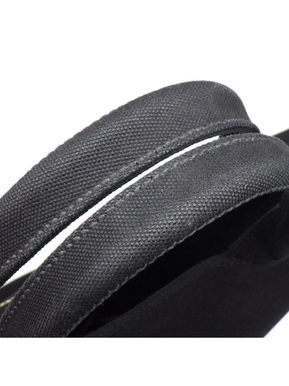Prada Tote Canapa Bucket Bag Black Canvas Leather Silver